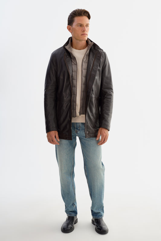 6295 3/4 Leather Jacket