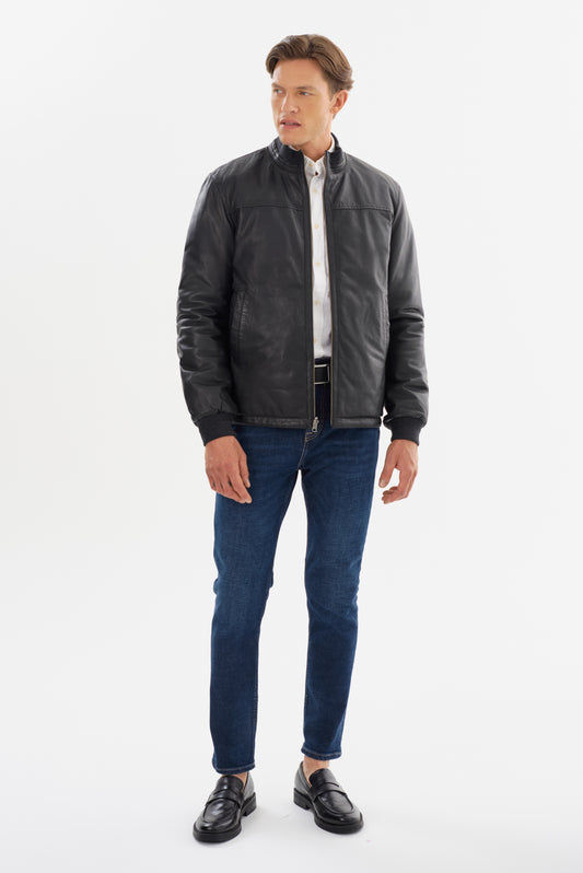 CARSON Reversible Leather Jacket