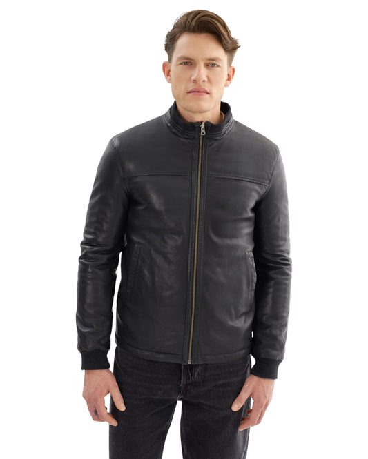CARSON Reversible Leather Jacket