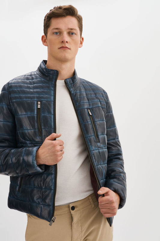 COLORADO Leather Puffer Jacket