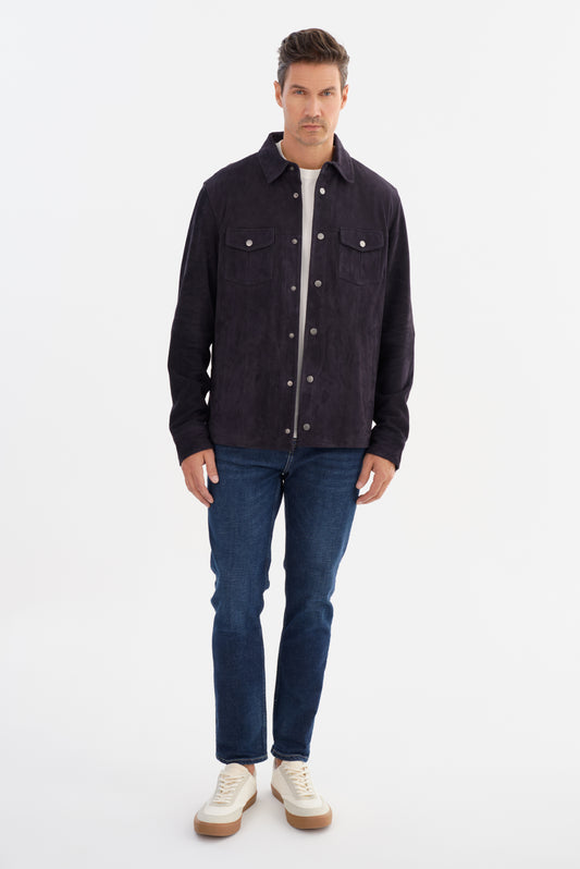 GAVI SUEDE SHIRT JACKET