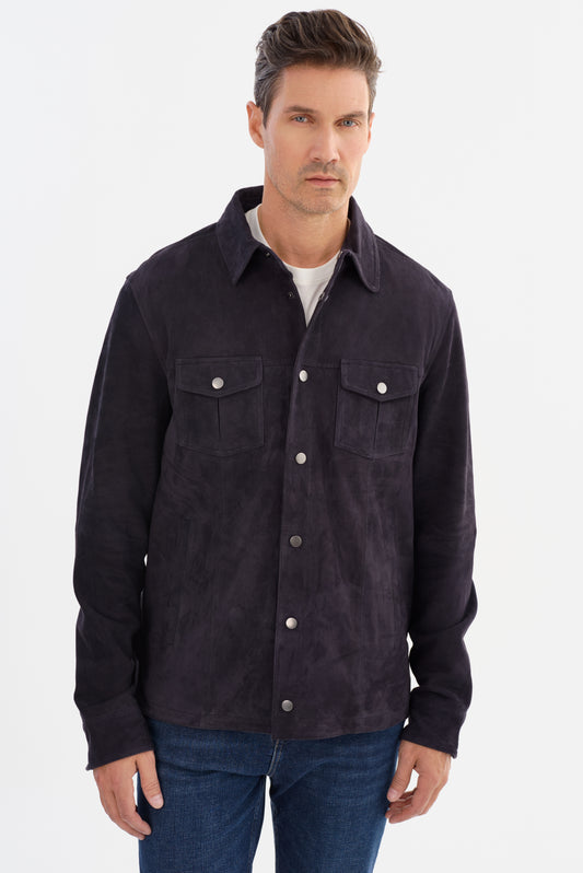GAVI SUEDE SHIRT JACKET