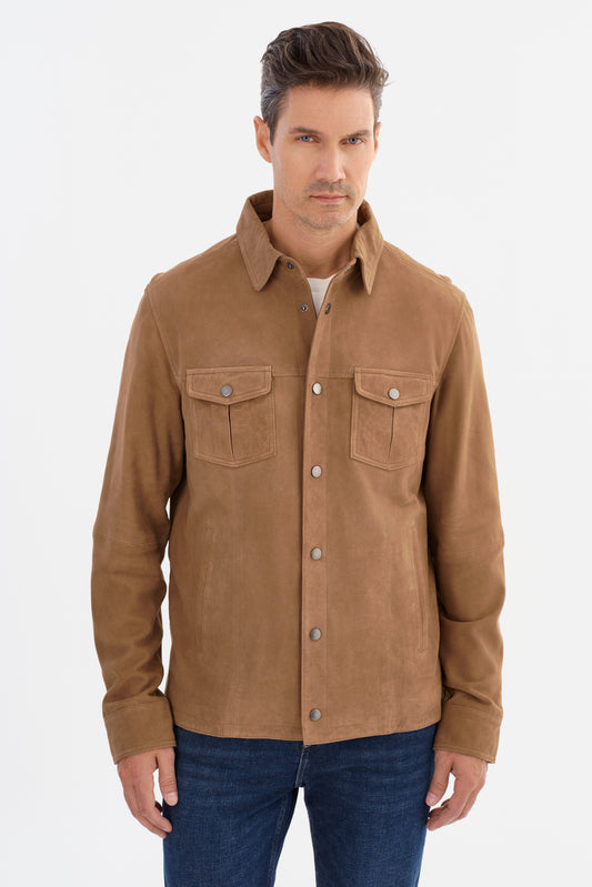 GAVI SUEDE SHIRT JACKET