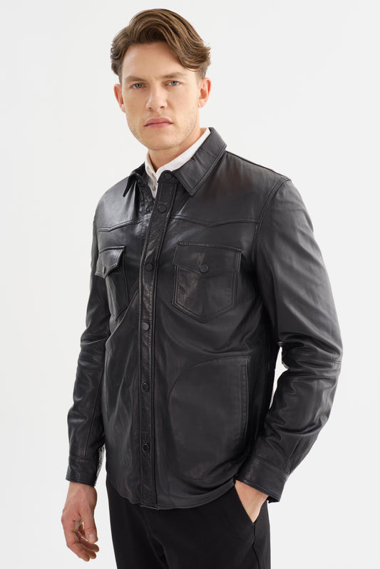 GRANT Leather Shirt