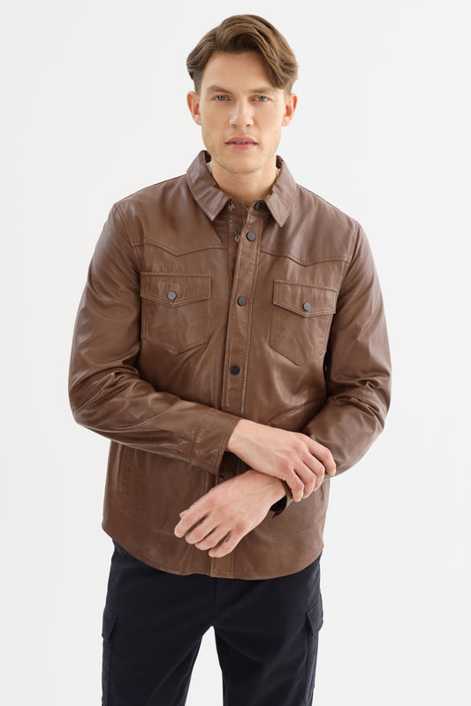 GRANT Leather Shirt