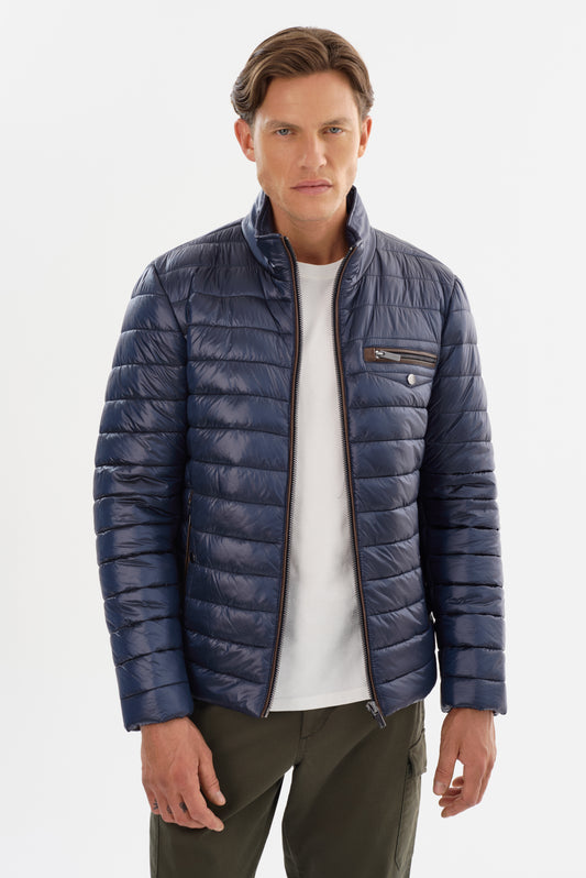 IOWA Puffer Jacket With Leather Trims