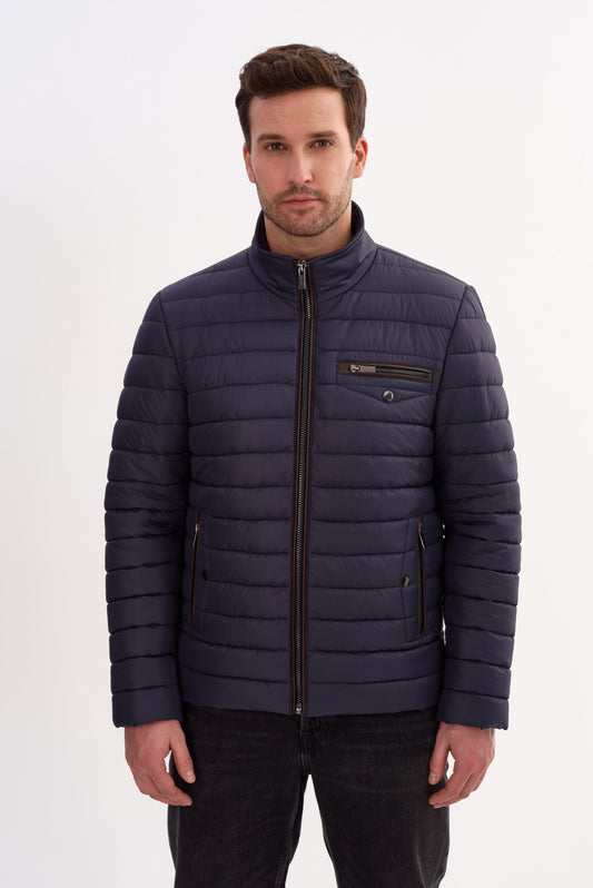 IOWA Puffer Jacket With Leather Trims