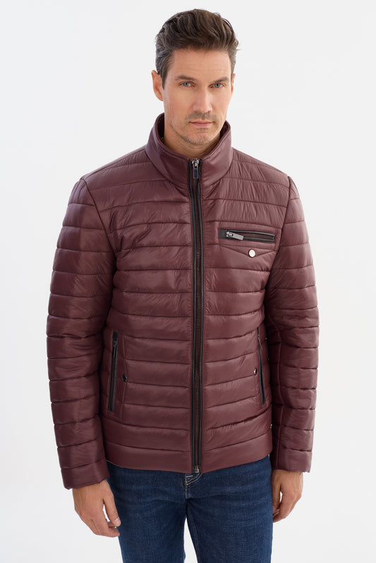 IOWA Puffer Jacket With Leather Trims