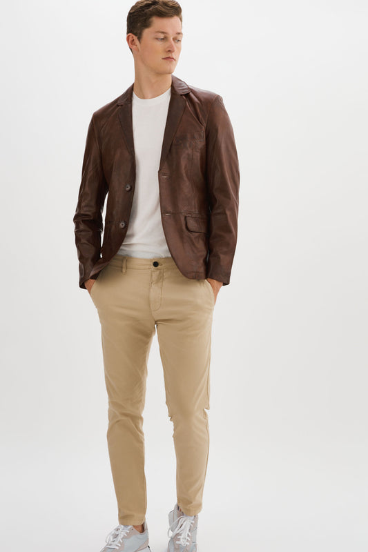 JOSHUA-N Leather Blazer