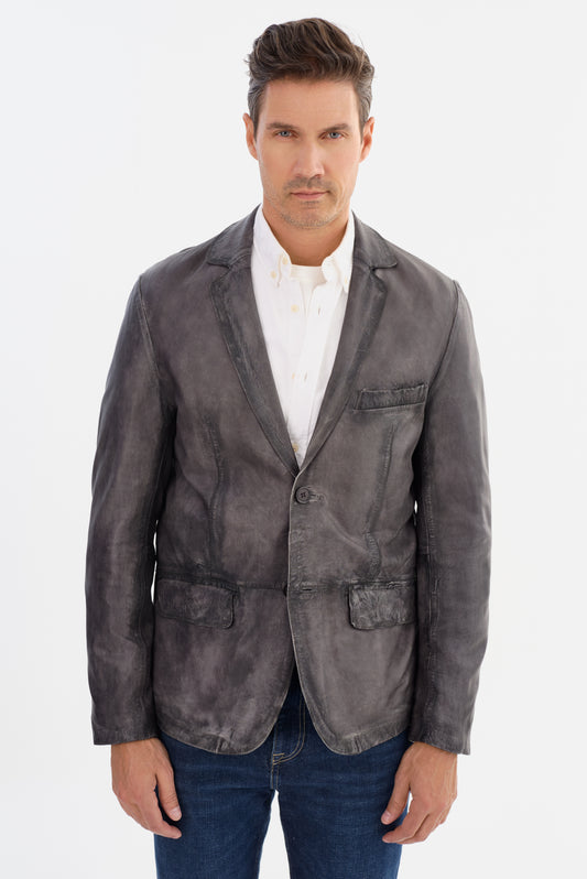 JOSHUA-N Leather Blazer