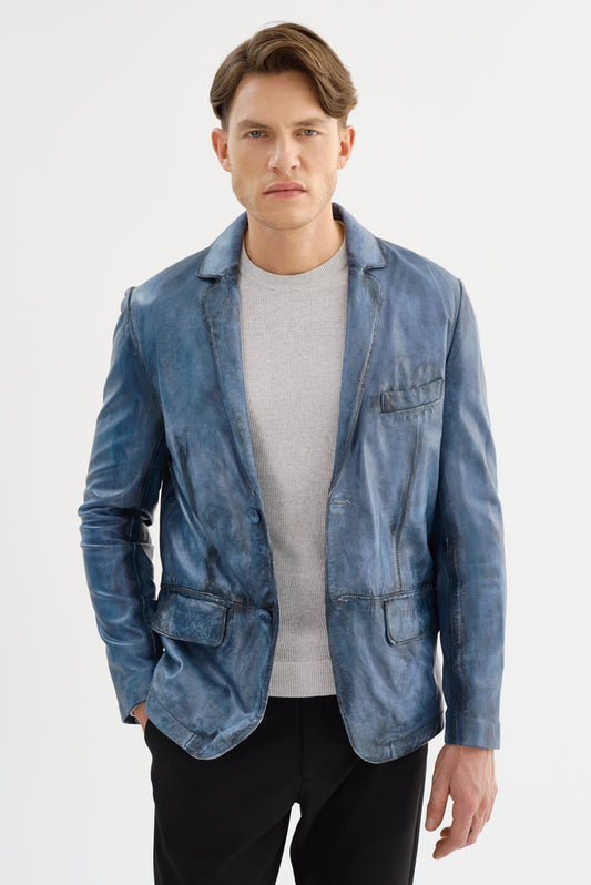 JOSHUA-N Leather Blazer