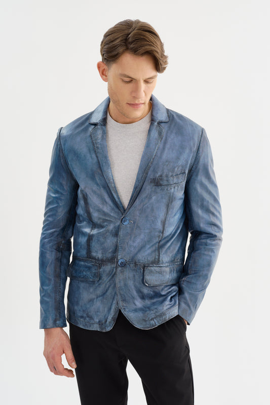 JOSHUA-N Leather Blazer