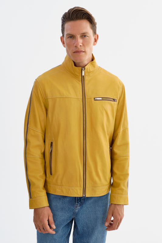 LOREDO LEATHER RACER JACKET