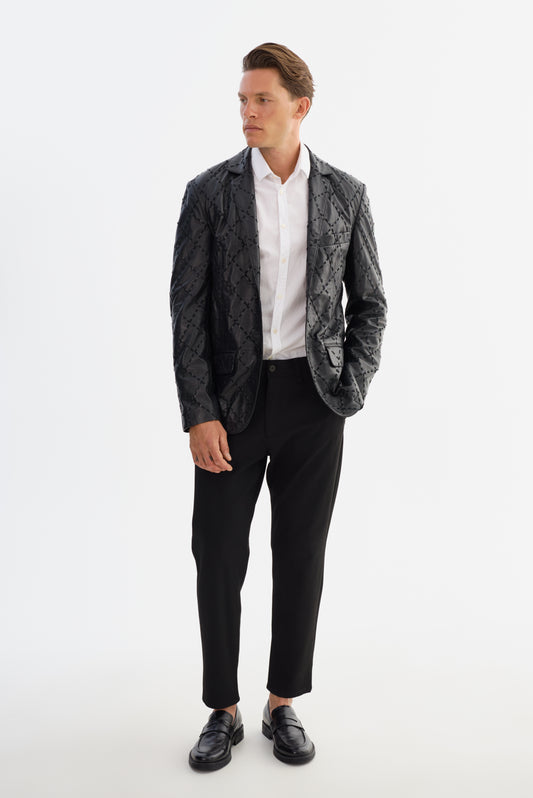 MILES LEATHER BLAZER