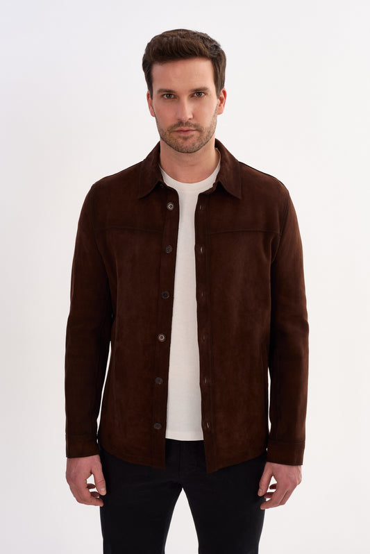PAUL Lamb Suede Shirt Jacket