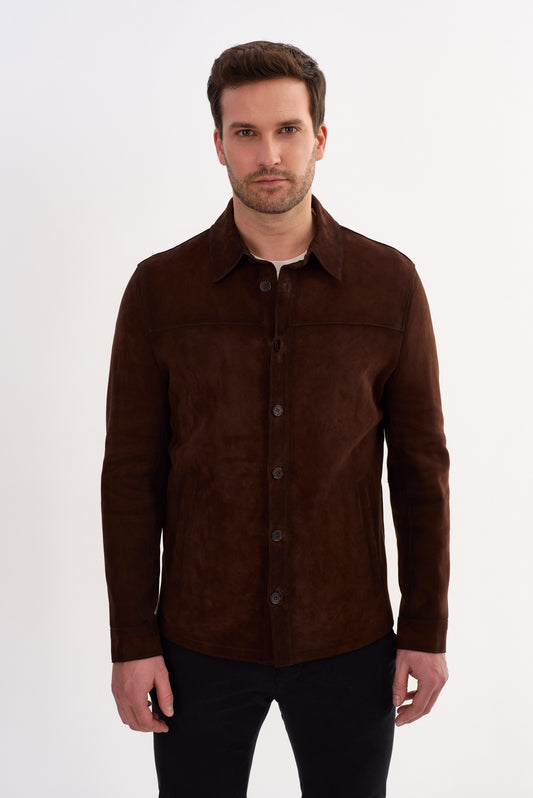 PAUL Lamb Suede Shirt Jacket
