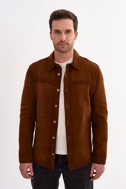 PAUL Lamb Suede Shirt Jacket