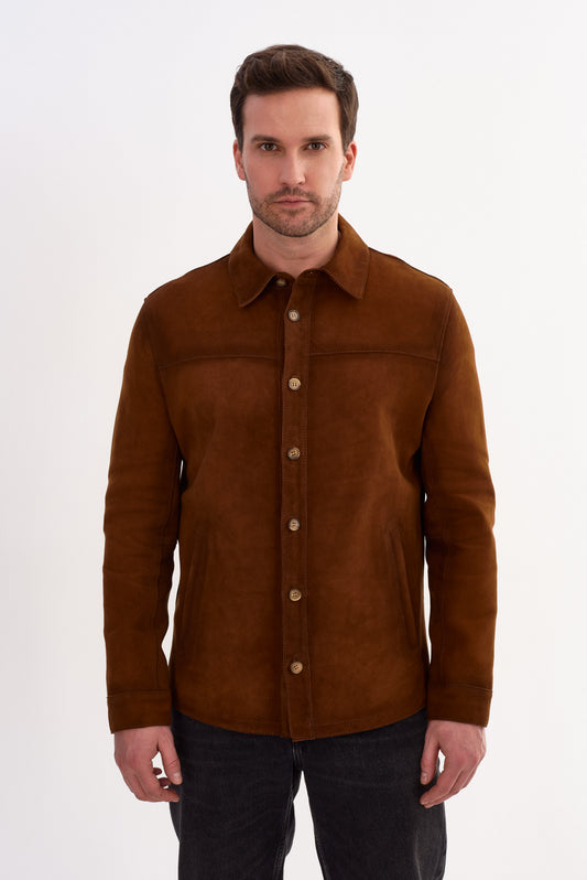 PAUL Lamb Suede Shirt Jacket