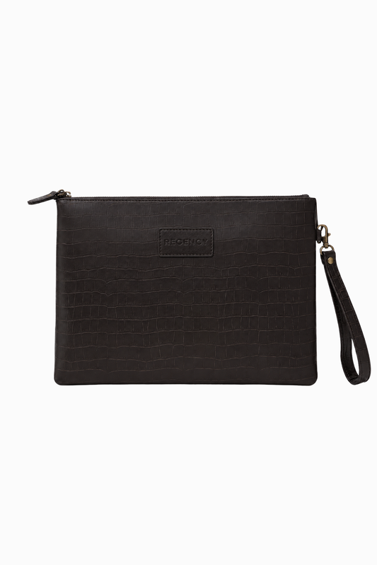 Regency Croco Leather Pouch