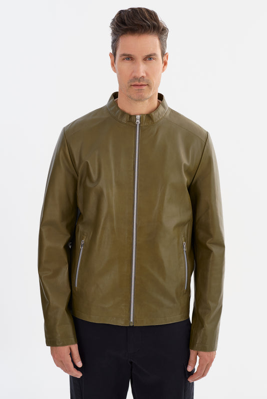 SALLAMAN Leather Jacket