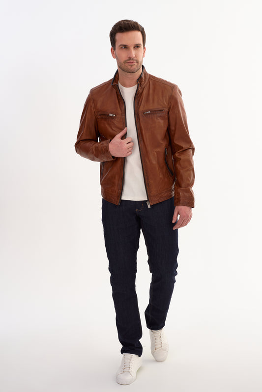 STANLEY Leather Racer Jacket