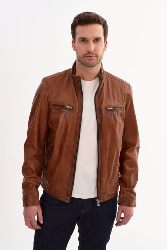 STANLEY Leather Racer Jacket