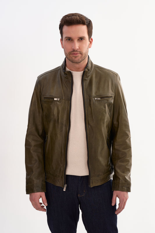 STANLEY Leather Racer Jacket