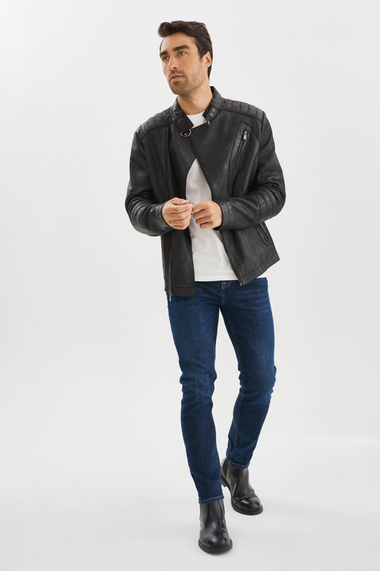 THONOS Biker Leather Jacket