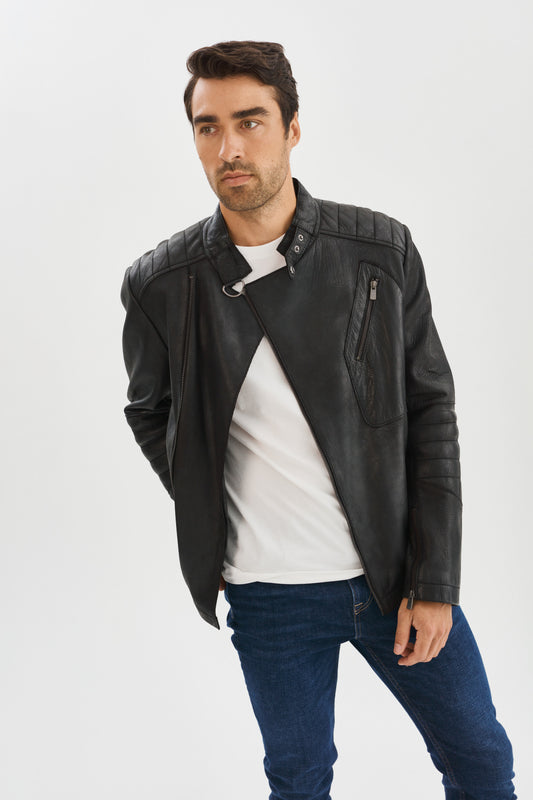 THONOS Biker Leather Jacket