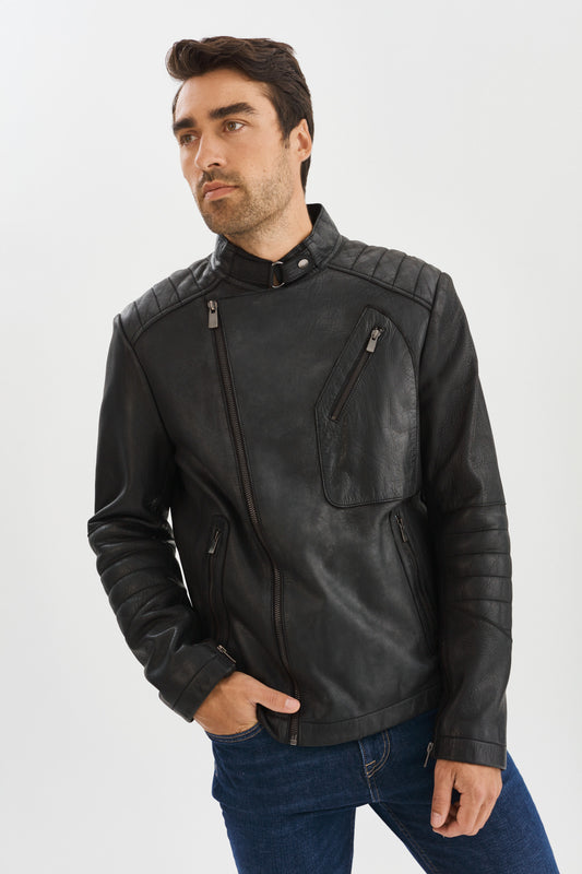 THONOS Biker Leather Jacket